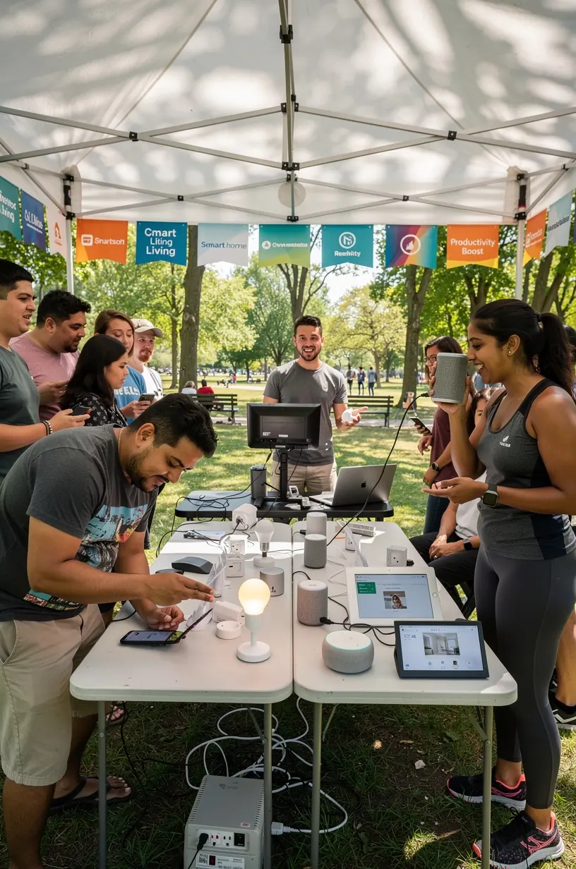 Virtual reality technology enhancing modern training practices.